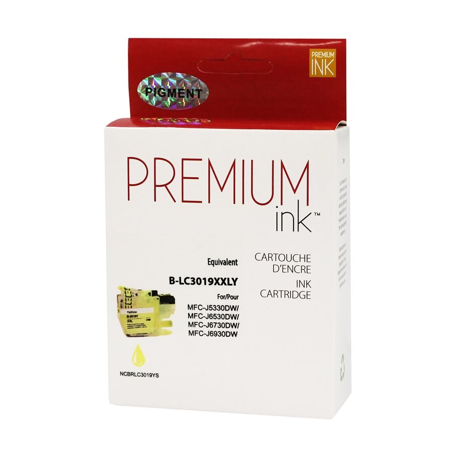 Brother LC3019XXL Pigment Yellow Alternative Premium Ink